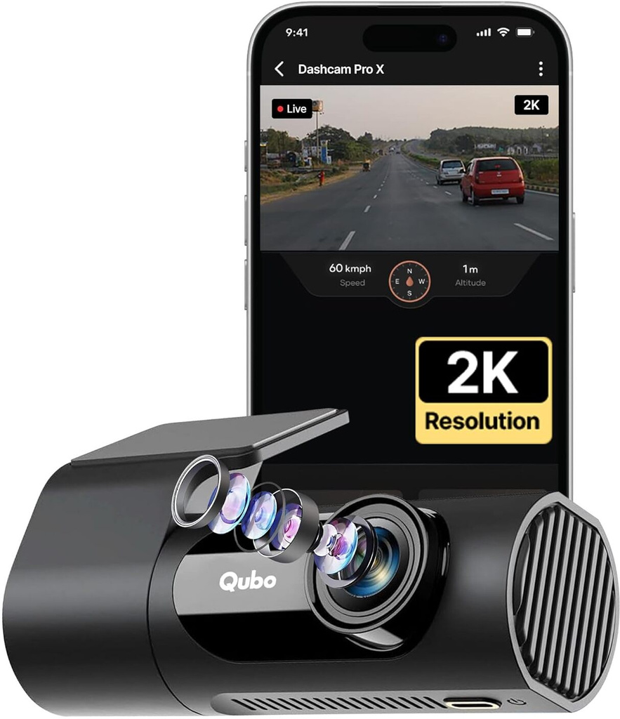 Smart Dashcam Pro X In-car Camera System (1 Camera, 1296p)