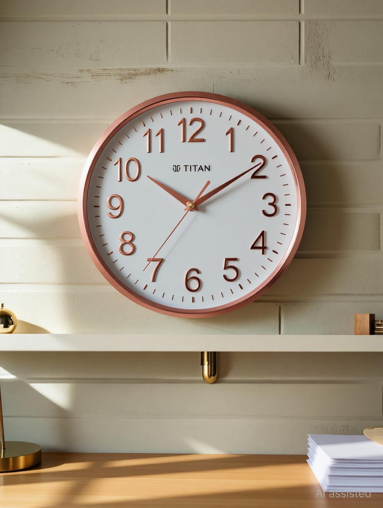 titan analog 30 cm x wall clock