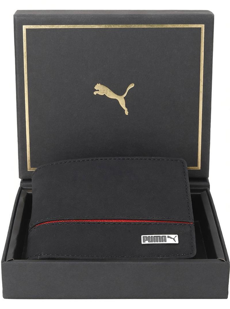 PUMA Men & Women Casual Black Artificial Leather Wallet