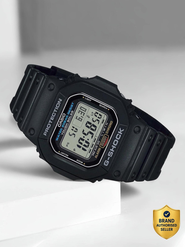CASIO G-5600UE-1DR G-Shock G-5600UE-1DR Dial Black Resin Strap Digital Watch  - For Men