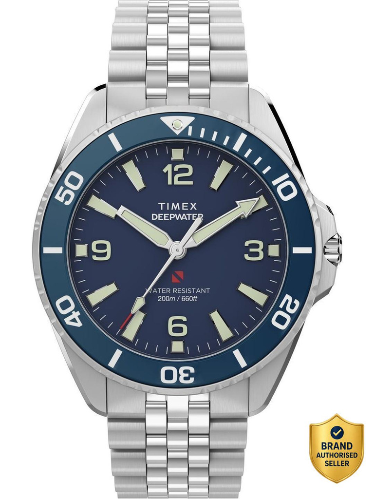 TIMEX TW2Y64600IK Deepwater Arctic Round 41mm Blue Analog Watch  - For Men
