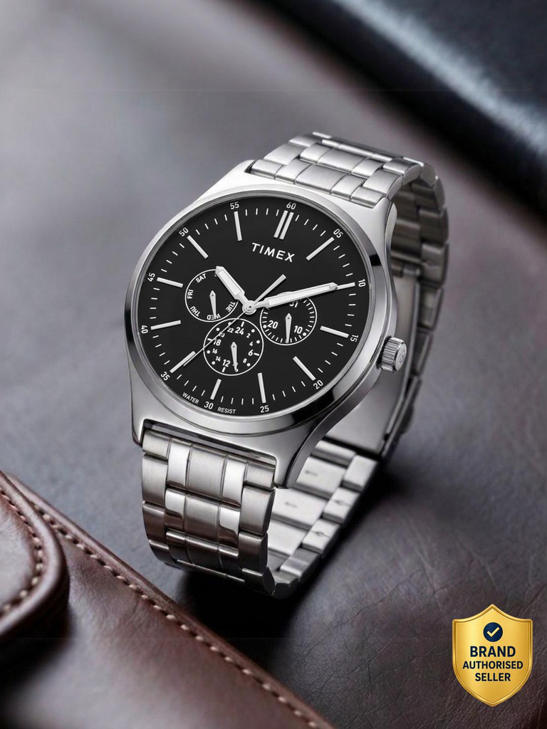 TIMEX Multifunction Black Dial Analog Watch  - For Men