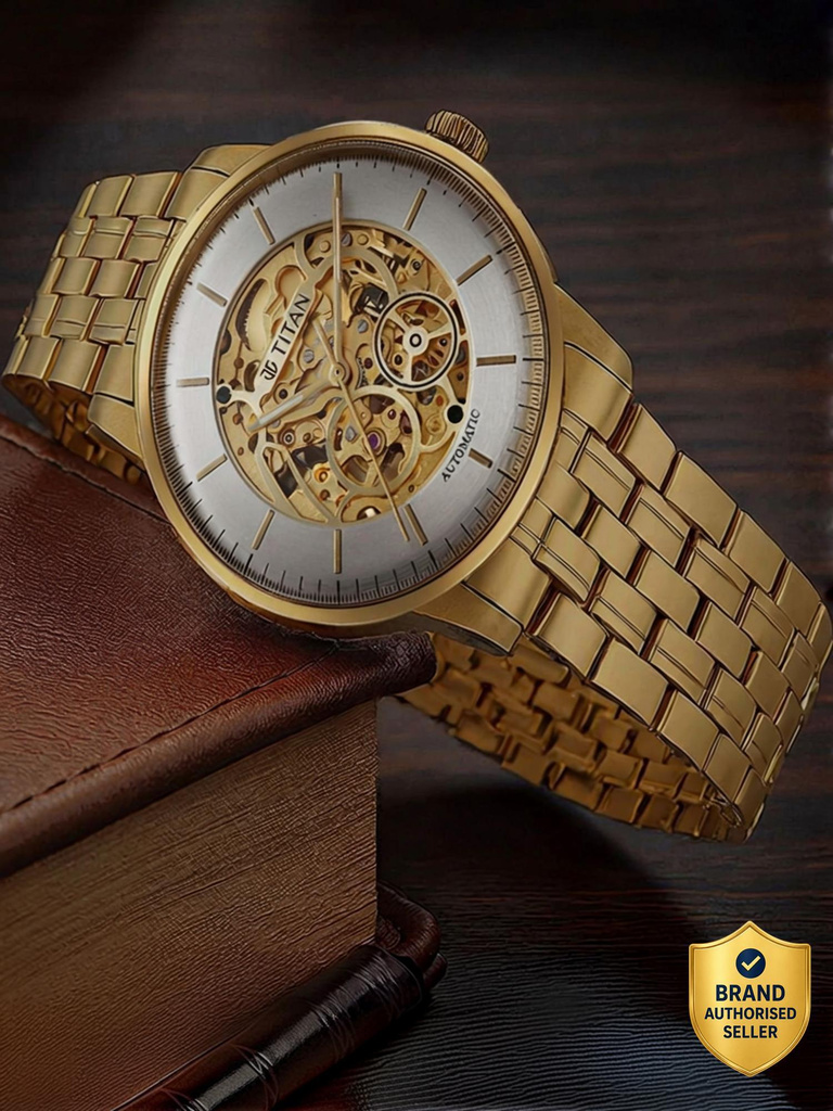 Titan Golden Heart Titan Automatic Analog Watch  - For Men