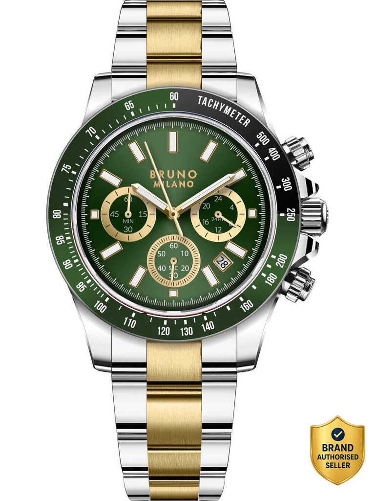 Bruno Milano Green Black Chronograph watch for men Analog Watch  - For Men