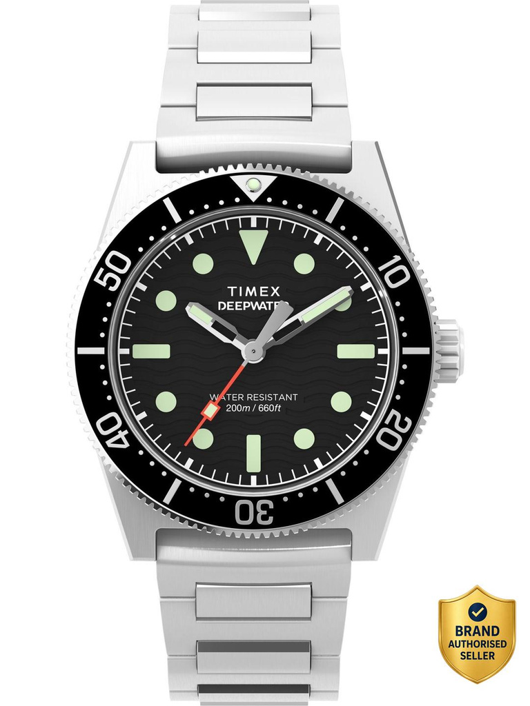 Waterburry Round 40mm Black Dial Analog Watch  - For Men TW2W95200UJ