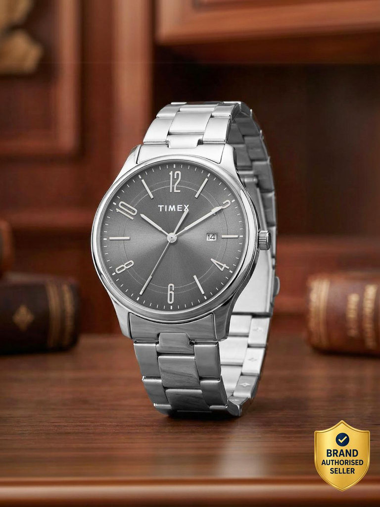 Grey Date Dial Analog Watch  - For Men TWEG359SMU03T