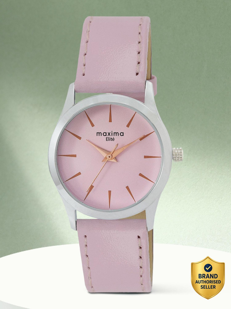 maxima elite timepiece stylish elegant wristwatch sophisticated look analog watch women
