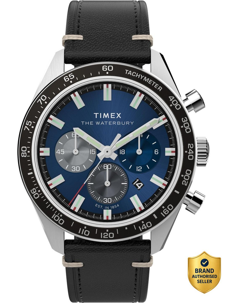 TIMEX TW2Y18600IK Waterburry Round 41mm Blue Dial Analog Watch  - For Men