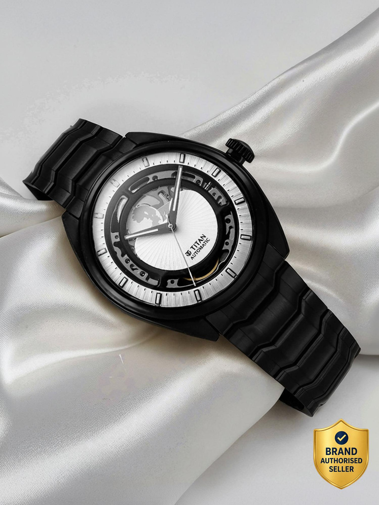 Titan Regallia Regalia Stellar 2 White Dial Stainless Steel Strap Analog Watch  - For Men