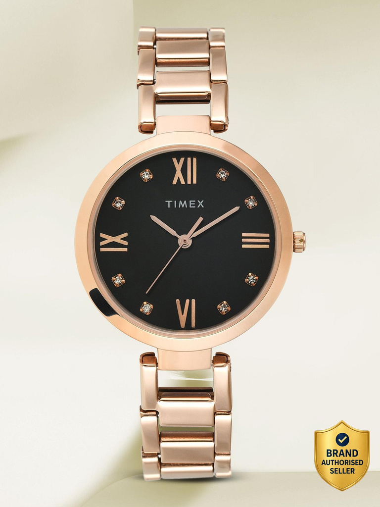 TIMEX Black Dial Analog Watch  - For Women