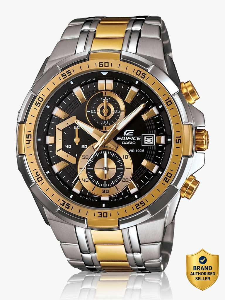 Edifice EFR-539SG-1AVUDF Dial Dual Tone Stainless Steel Band Analog Watch  - For Men EX188