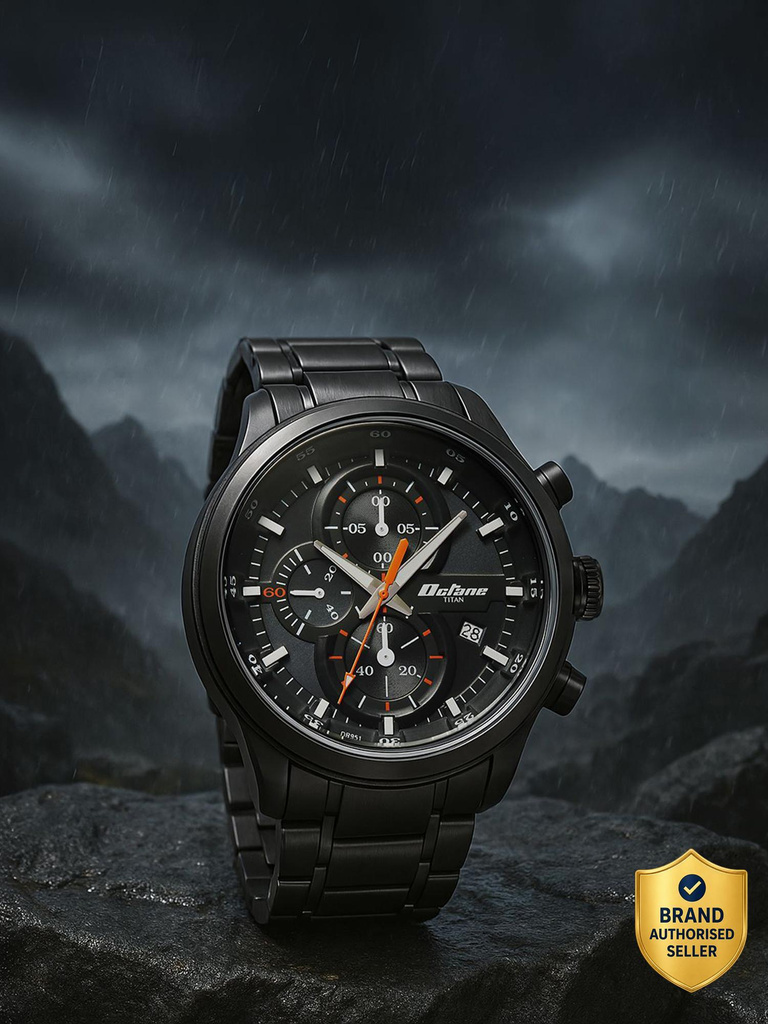 Titan Octane Primal Titan Octane Primal Quartz Dark Grey Round Dial Men's Watch / Analog Watch  - For Men