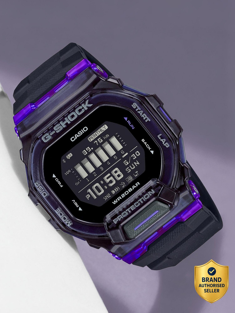 CASIO GBD-200SM-1A6DR G-Shock Dial Black Resin Strap Digital Watch  - For Men