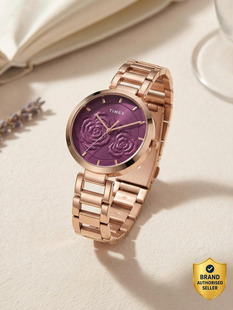 TIMEX Burgundy Dial Analog Watch  - For Women