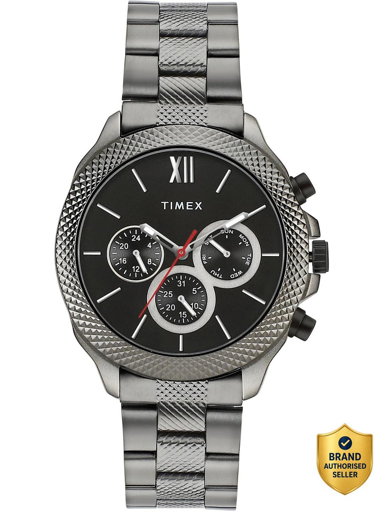 TIMEX Multi Function Black Dial Analog Watch  - For Men