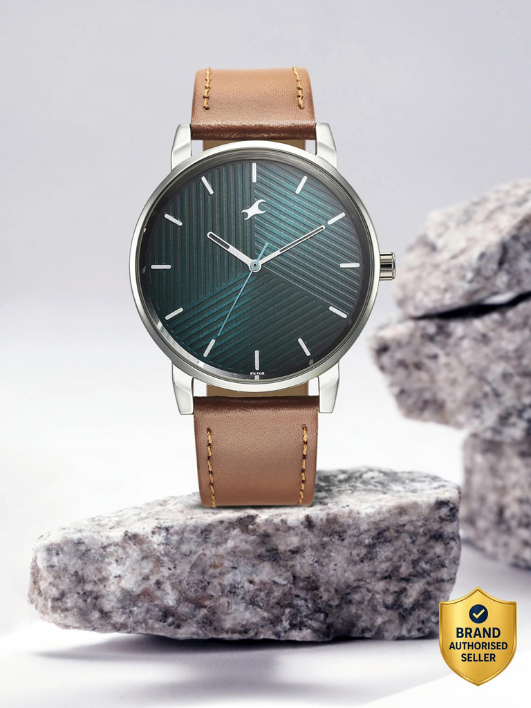 Fastrack Stunners 6.0 Fastrack Stunners Green Dial Brown Leather Strap Analog Watch  - For Men