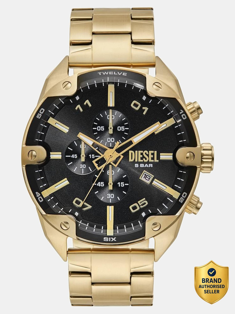 diesel spiked analog watch men