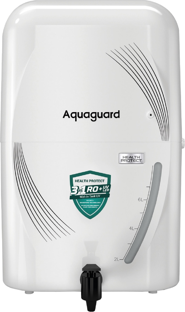 sure aquaguard health protect 7 l ro uv water purifier