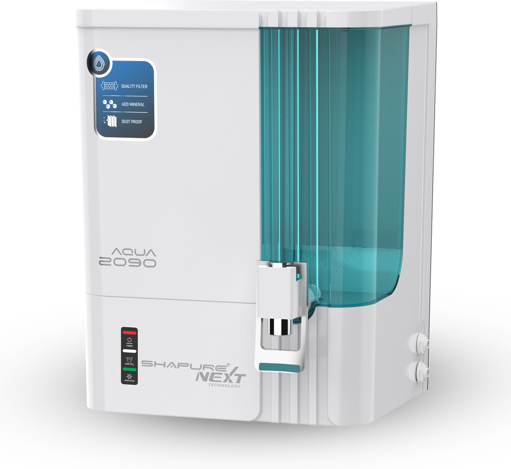 SHAPURE Aqua 2090 RO Water Purifier | Modern & Invisible Screw | 7 Stage NEXT Technology 10 L RO + UV + Alkaline + TDS Control Water Purifier