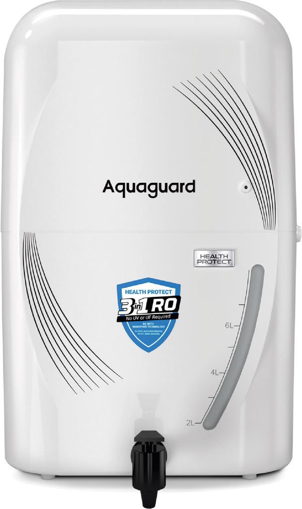 sure aquaguard health protect 7 l ro water purifier 3 in 1 30x impurity removal vs local purifiers 7l large storage tank indias 1 suitable borewell tanker tds 200