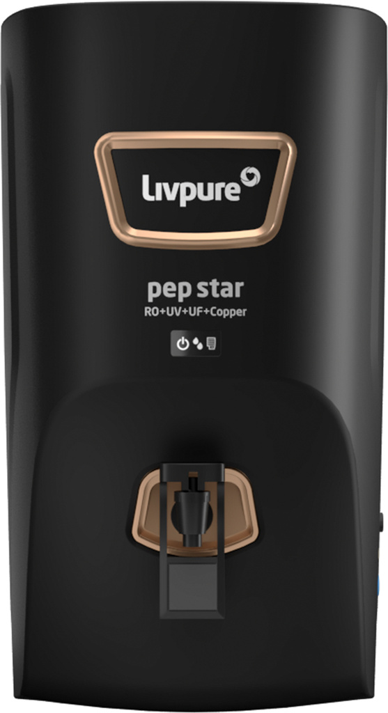 LIVPURE LIV-PEP-STAR-COPPER 7 L RO + UV + UF + Copper + Minerals Water Purifier