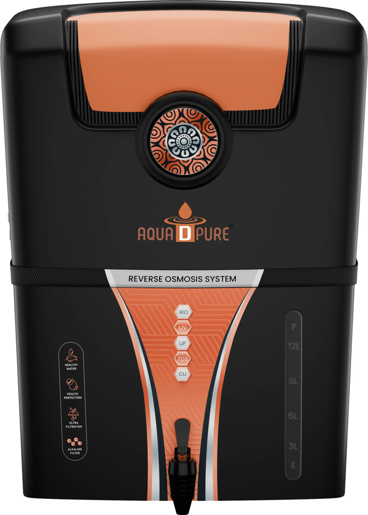 aquadpure copper alkaline ro 12 l uv uf tds water purifier