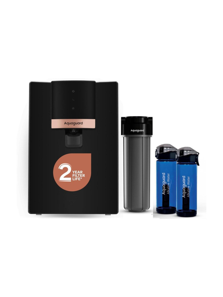 Aquaguard ENRICH NEO RO UV 2X +2ALK Botle +Mega Sediment Filter+3-in-1 Active Copper 6 L RO + UV + Copper Water Purifier