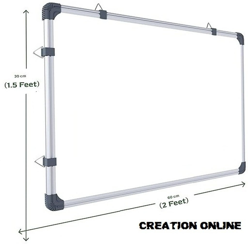 preha smart choice non magnetic slate 1 5x2 ft one side white marker reverse chalk board surface whiteboards