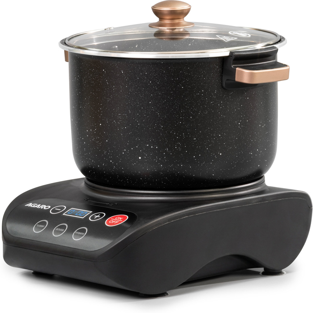 AGARO 300 W Black Stand Mixer (Regal Dough Maker 5L, 300W, Automatic Kneading, Copper Motor)