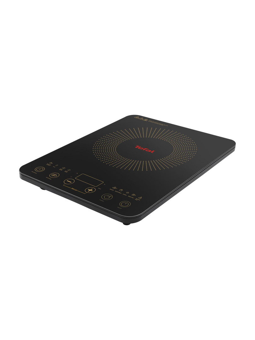 Tefal 2200 W Induction Cooktop Touch Panel Black, Everyday Slim IH 2200