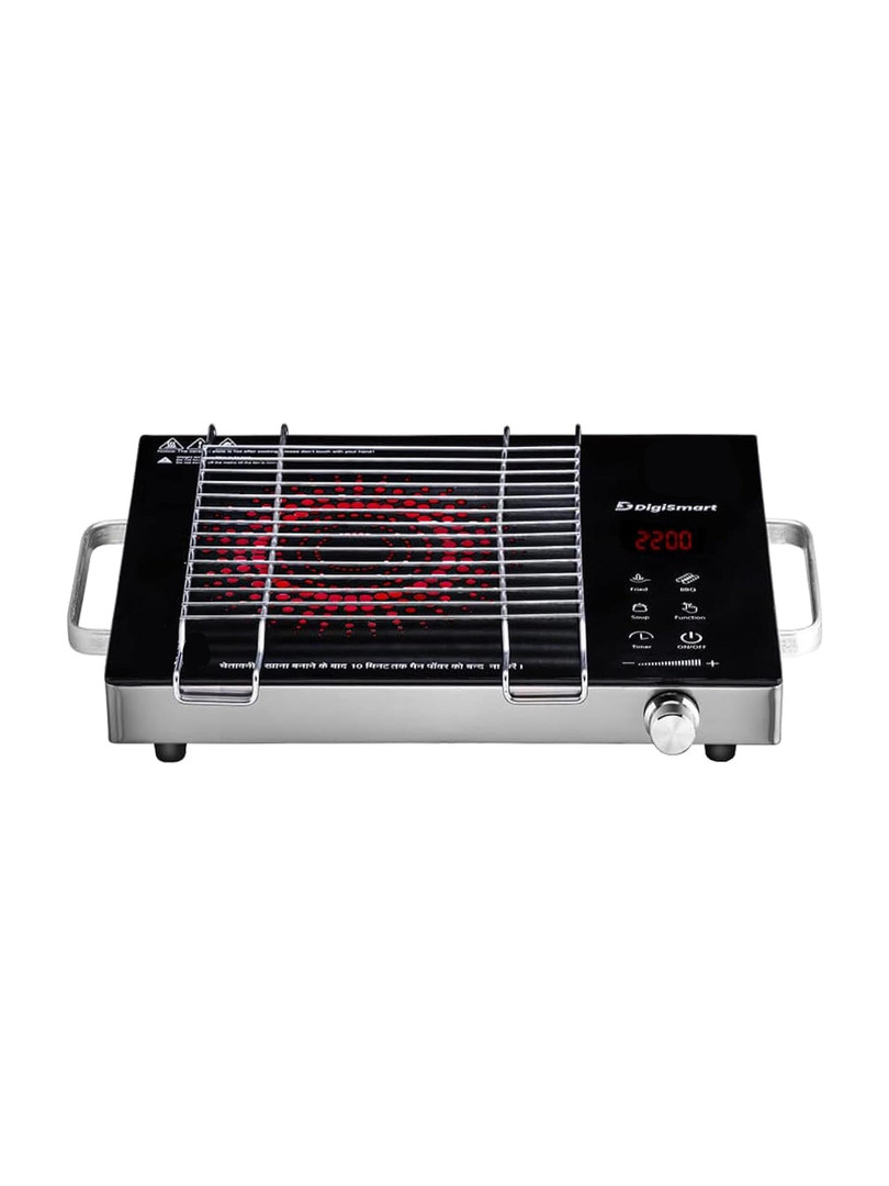 DIGISMART 2200 W Infrared Cooktop Touch Panel Black, Emerald 2200 Watts Auto-Off Infrared