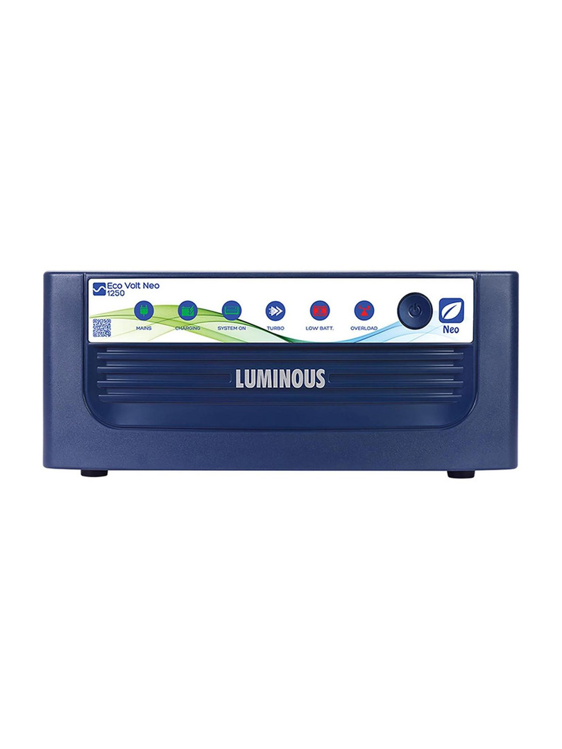 LUMINOUS Eco Volt Neo 1250 EcoVoltNeo-1250 with 24 Months Warranty Pure Sine Wave Inverter 1100 VA