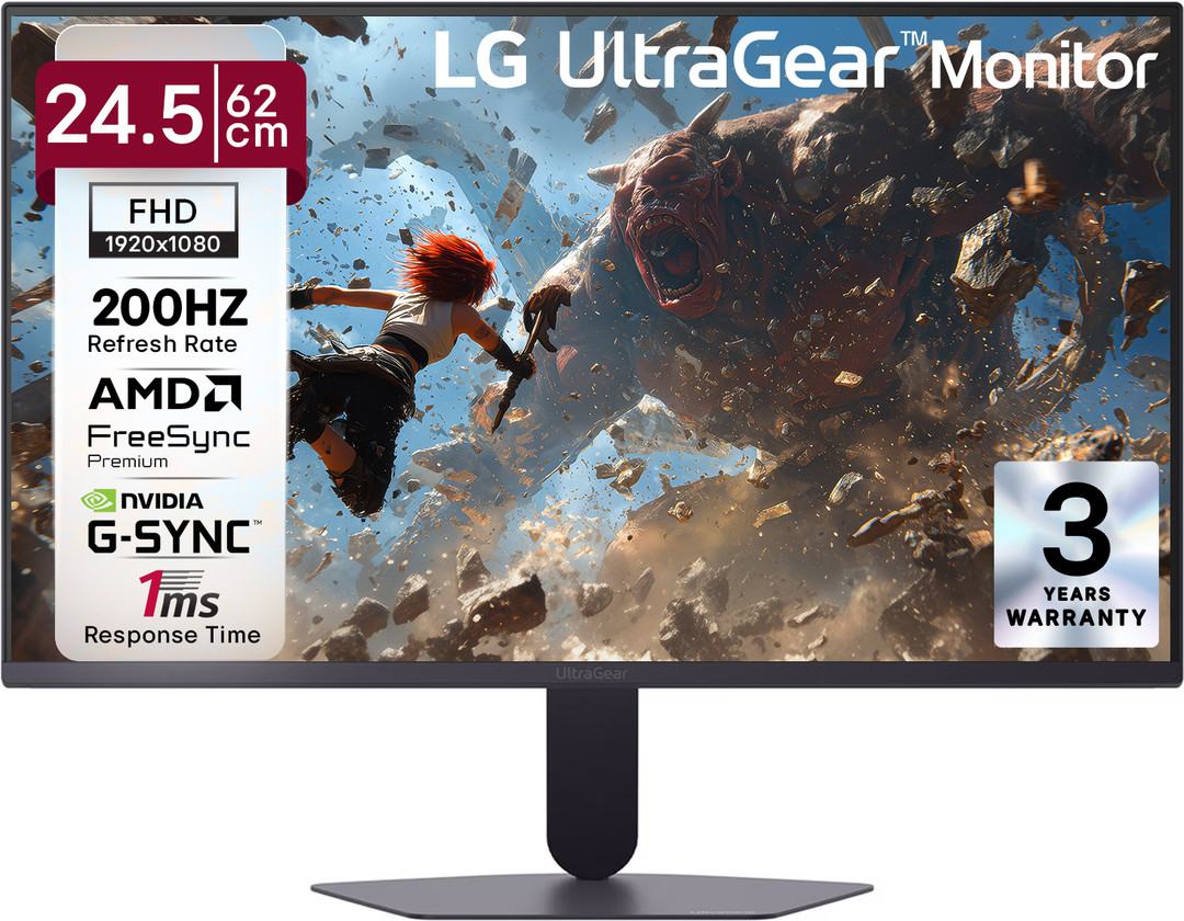 Lg Ultragear 62.0 Cm 25 Inches Full Hd Led Backlit Ips Panel Gaming Monitor 25g523b-b
