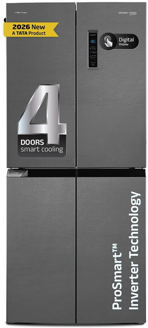 Voltas Beko 472 L Frost Free Side by Side Refrigerator Inox, R4D472/FPV3N0RXID