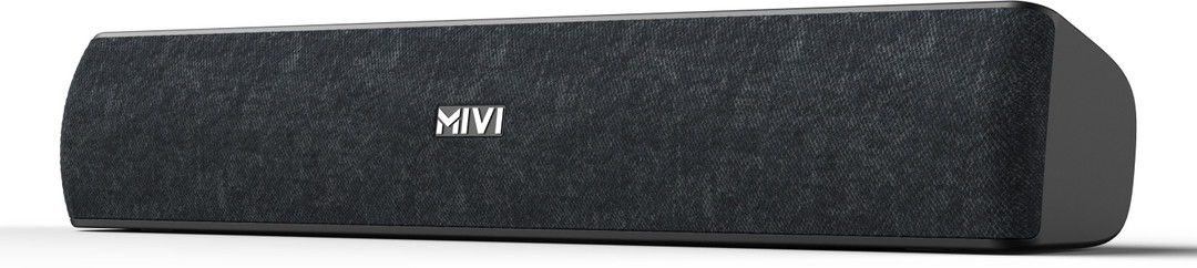 Mivi Fort S16 with Dual Full Range Drivers, 6Hrs Playback, Voice Assistant 16 W Bluetooth Soundbar Black, 2.0 Channel