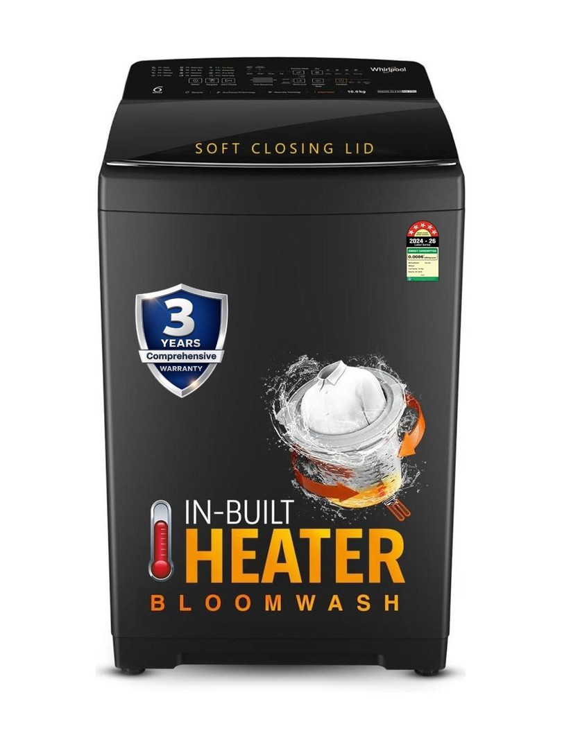 Whirlpool 10 kg Bloomwash Fully Automatic Top Load with In-built Heater Grey MAGIC CLEAN BW PRO H 10 Mn GREY 10YMW
