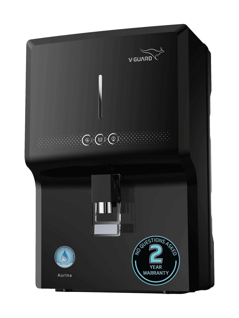 V-Guard Aurina 2X RO UF 7 L RO + UF + Minerals Water Purifier | DuoGuard Anti-microbial filter | 2 Year True Unconditional Warranty, No Service Cost f