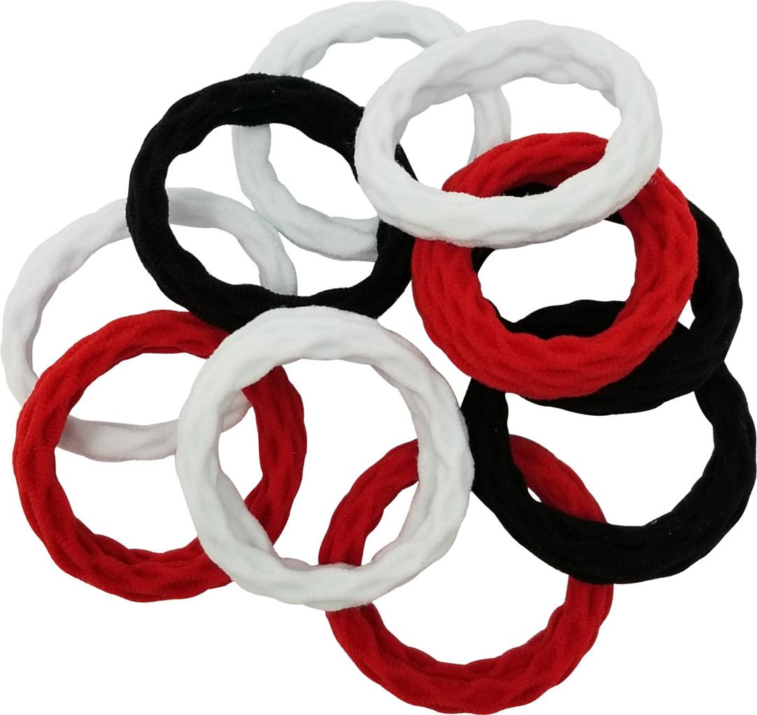 Evogirl Thick Sturdy No Tangle Soft Ponytailers Hair Ties
