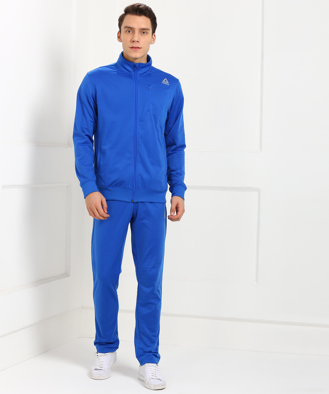 reebok solid men's track suit