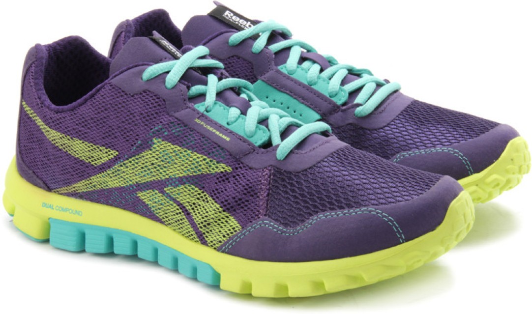 Reebok Realflex Run 2.0 Running Women/'s Shoes Blue//Yellow//Pink NEW