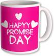 PhotogiftsIndia Happy Promise Day with White Heart Ceramic Mug