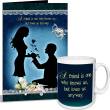 alwaysgift Propose Day Greeting Card & Mug Hamper Mug Gift Set