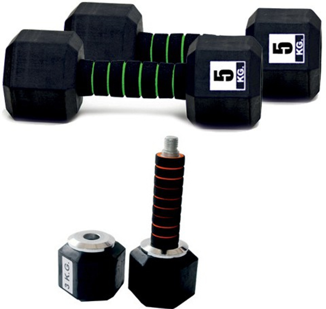 adjustable hex dumbbells
