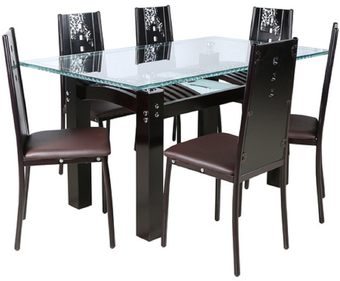 Parin Solid Wood 6 Seater Dining Set Price In India Buy Parin Solid Wood 6 Seater Dining Set Online At Flipkart Com