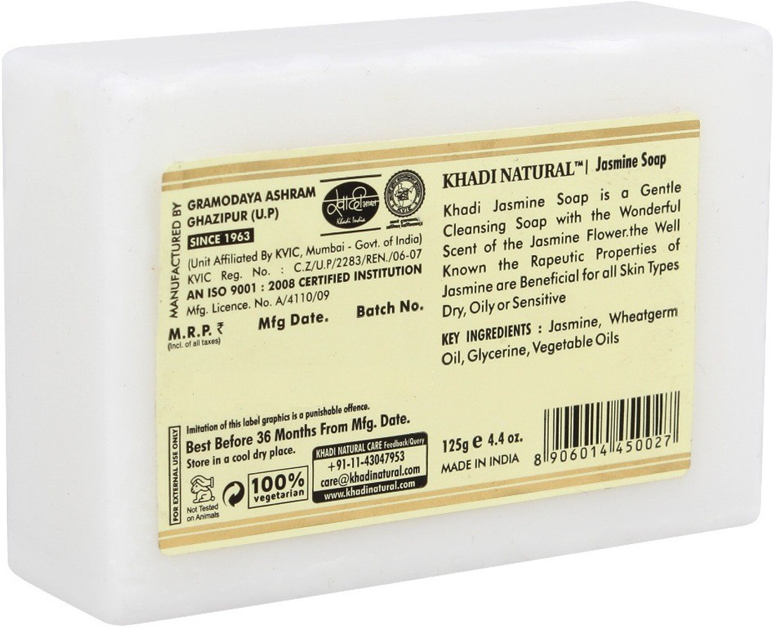 Khadi Natural Organic Jasmine Soap Price In India Buy Khadi Natural Organic Jasmine Soap Online In India Reviews Ratings Features Flipkart Com