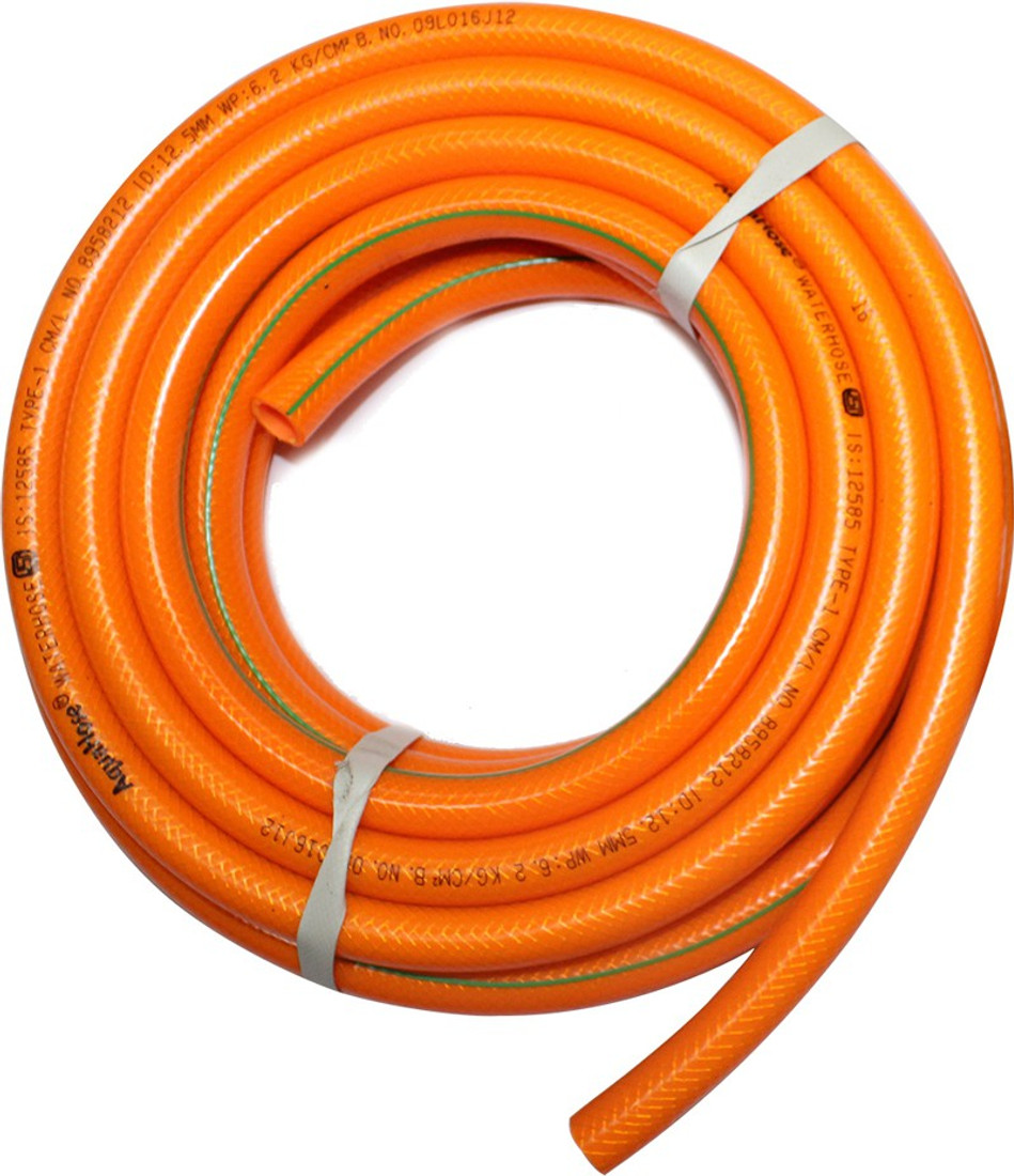 Aquahose Water Hose Orange 20mm Id 3 4 50 Ft 15 Mtr Isi Marked Hose Pipe Spray Gun Price In India Buy Aquahose Water Hose Orange 20mm Id 3 4 50