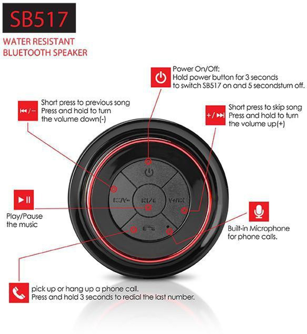 soundbot waterproof bluetooth speaker