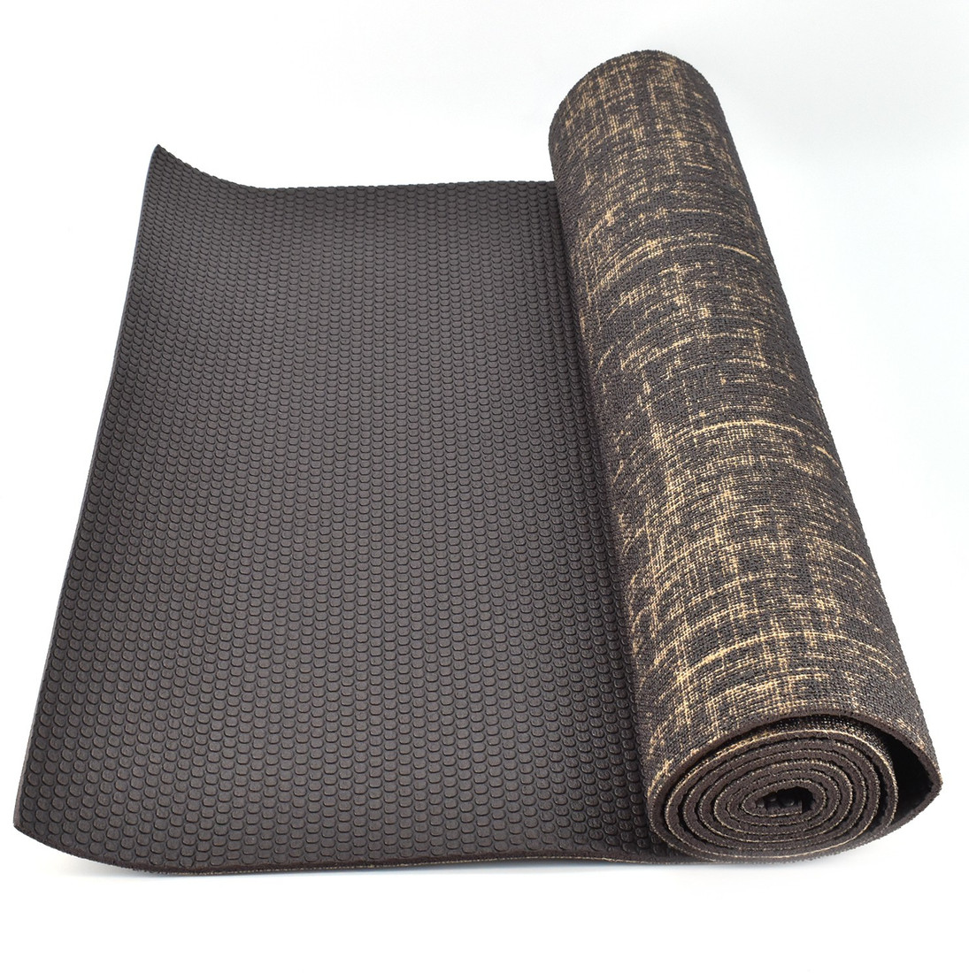 Shopnjazz Eco Friendly Anti Slip Textured Yoga Mat 8mm Thick 6 Feet X 2 Feet Cocoa Multicolor 8 Mm Yoga Mat Buy Shopnjazz Eco Friendly Anti Slip Textured Yoga Mat 8mm Thick