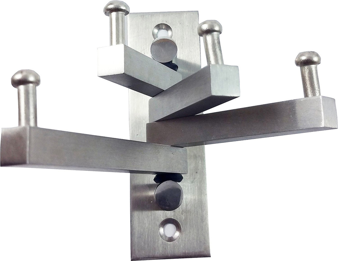 Docoss Pack Of 2 Square Flexible 4 Pin Cloth Hanger Bathroom Wall Door Hooks For Hanging Keys Clothes Towel Swivel Hook Price In India Buy Docoss Pack Of 2 Square Flexible 4 Pin