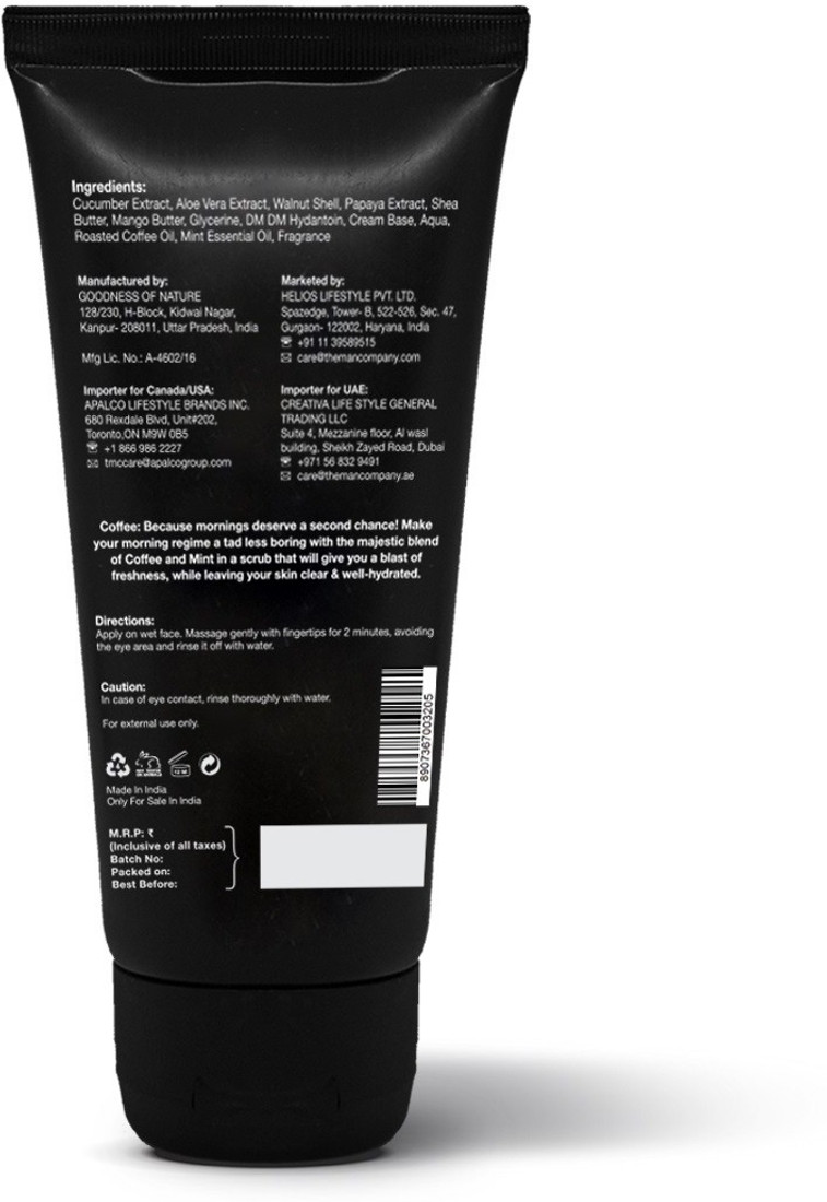 The Man Company Coffee Mint Face Scrub Roadies Edition Scrub Price In India Buy The Man Company Coffee Mint Face Scrub Roadies Edition Scrub Online In India Reviews Ratings